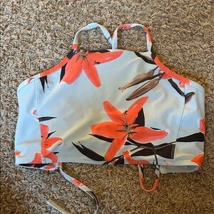 Albion switchback crop swim top